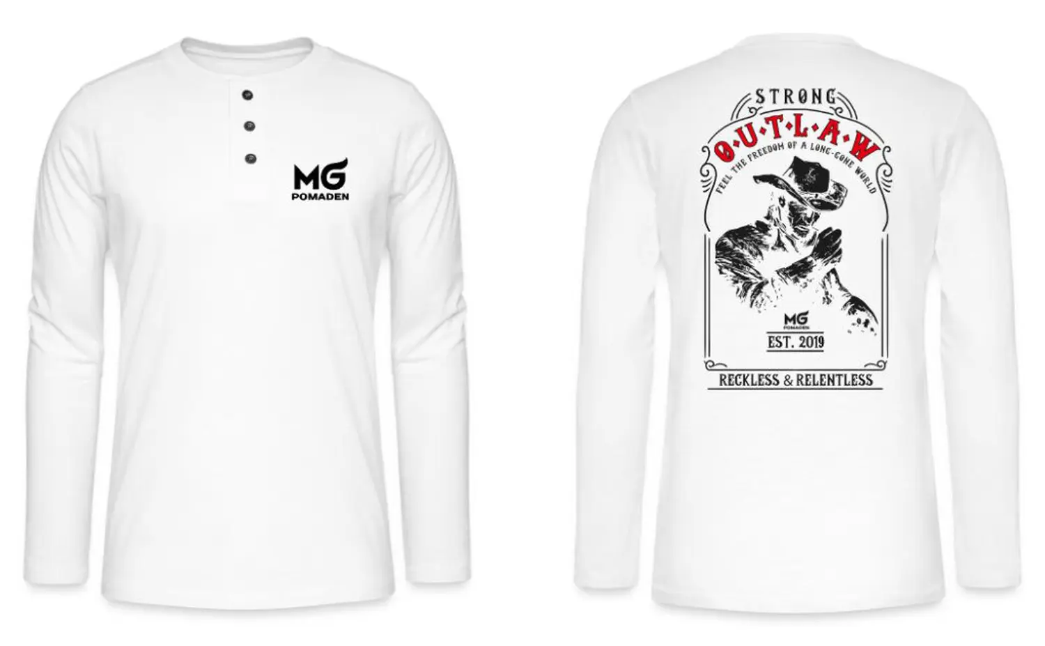Henley Langarmshirt | MG-Pomaden von MG Pomaden