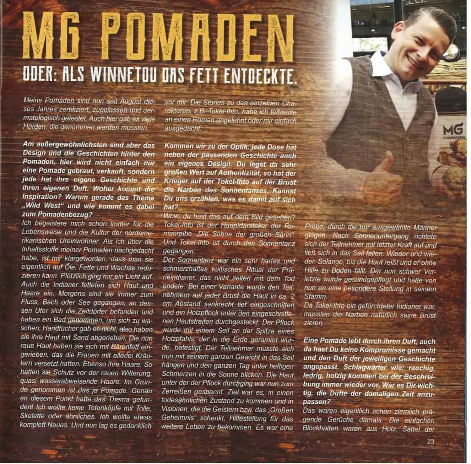 Das Unleashed Magazin berichtet über MG Pomaden
